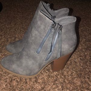 Gray Booties